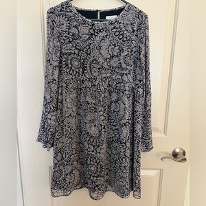 loft floral chiffon dress